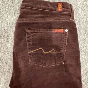 7 For All Mankind Dark Brown Denim